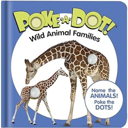 Melissa & Doug 41531 Poke-a-Dot Wild Animal Families | Activity Books | 3+ | Gift for Boy or Girl