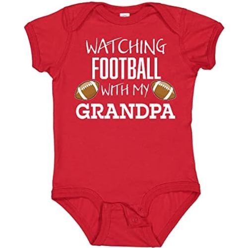 inktastic Watching Football with My Grandpa Baby Bodysuit