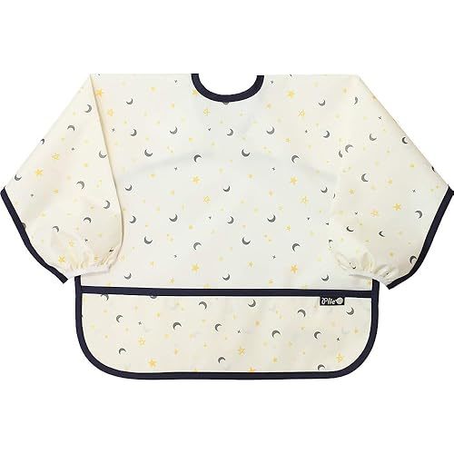 Waterproof Long Sleeve Bibs for Girl or Boy, Toddler 6-24 Months, Essential Must Have for Eating, Feeding