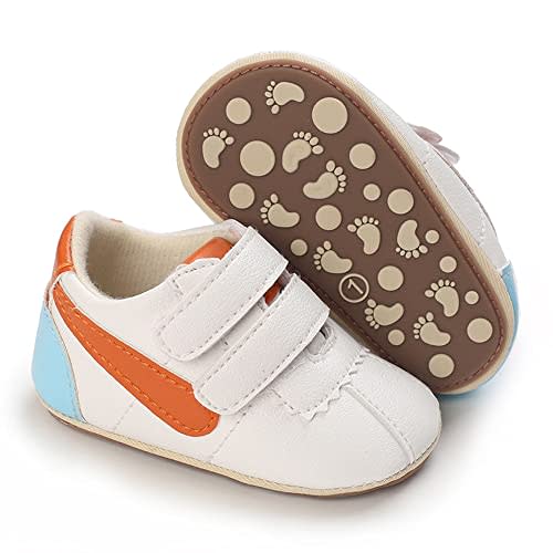 Clowora Baby Boys Girls Shoes Non-Slip Rubber Sole Sneakers Infant First Walking Toddler Crib Shoes Newborn Loafers Flats.