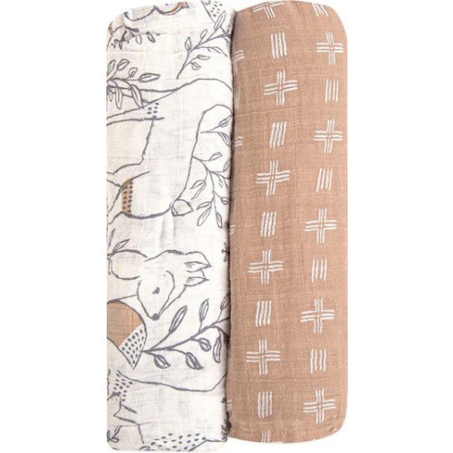 2-Pack Assorted Swaddle Blankets