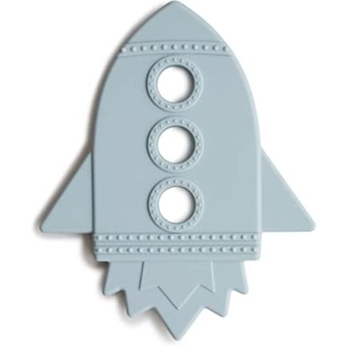mushie Silicone Baby Teether Toy | Rocket (Cloud)