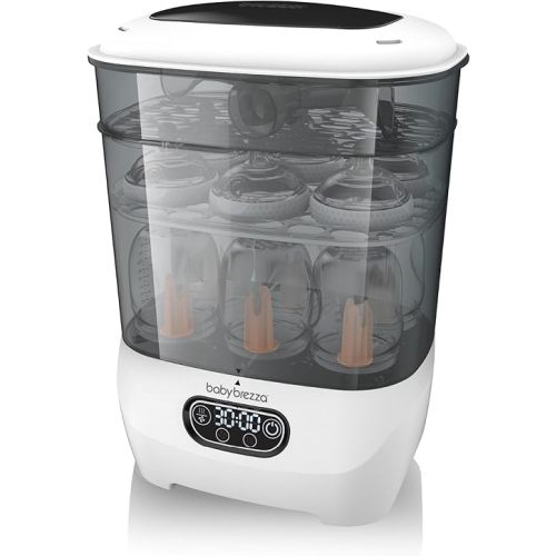 Baby Brezza Baby Bottle Sterilizer and Dryer Advanced - Electric Steam Sterilization Machine - Universal Sterilizing for All Bottles: Plastic + Glass + Pacifiers +Baby Products & parts
