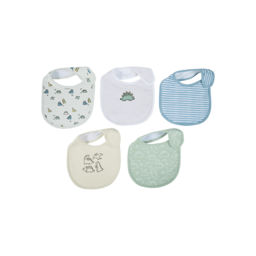 Anko 5 Pack Bibs - Dino