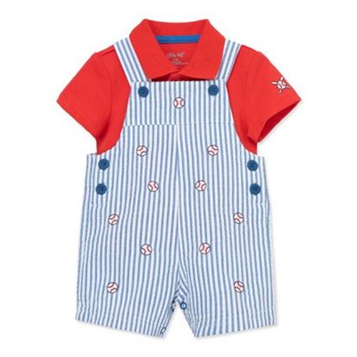 Baby Boys Baseball Shortall Set