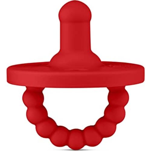 Ryan & Rose Cutie PAT Pacifier Teether (Stage 1, Red)