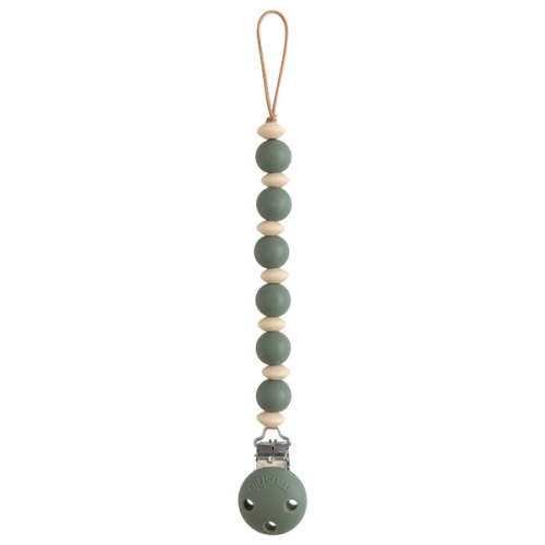 Mushie Silicone Pacifier Clip | Luna