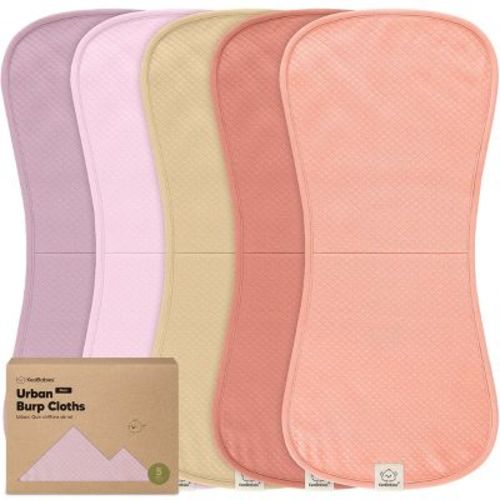 Keababies 5pk Organic Quin Baby Burp Cloths For Boys, Girls, Large Absorbent Cotton Burping Cloths For Babies, Newborns (soft White)