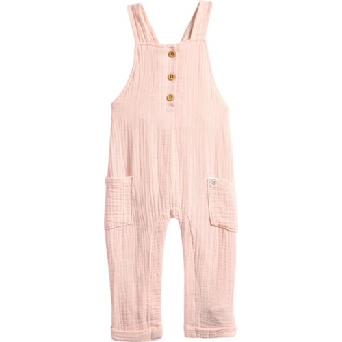 Organic Cotton Gauze Overalls, 6M