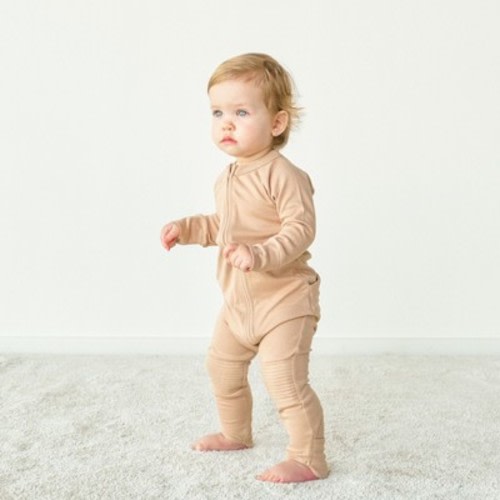 Goumikids Viscose Made From Bamboo + Organic Cotton Sleep And Play Zippered Jumpsuit