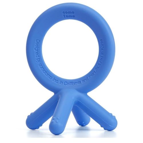 Comotomo Silicone Baby Teether, Blue
