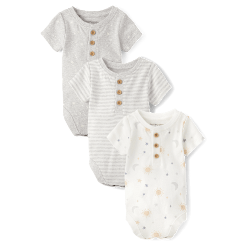 Unisex Baby Star Bodysuit 3-Pack - Homegrown by Gymboree - Multi