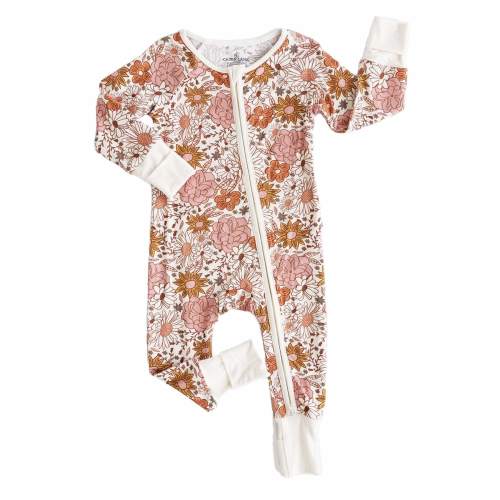Boho Floral Convertible Zip Romper