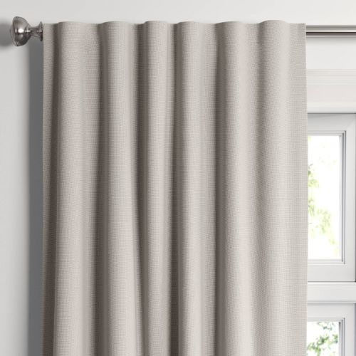 50"x95" Blackout Aruba Window Curtain Panel Radiant Gray - Threshold™: Traditional Drapes, Recycled Polyester, Indoor Use