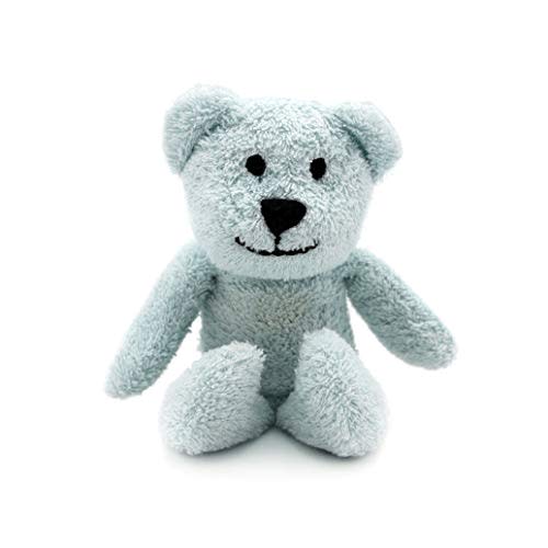 Thermal-Aid Zoo Mini — (Buckley the Blue Bear) — Mold-Resistant, Washable Hot & Cold Pack for Kids — Heating and Cooling Pad with Natural Corn Filling — Reusable Plush Toy