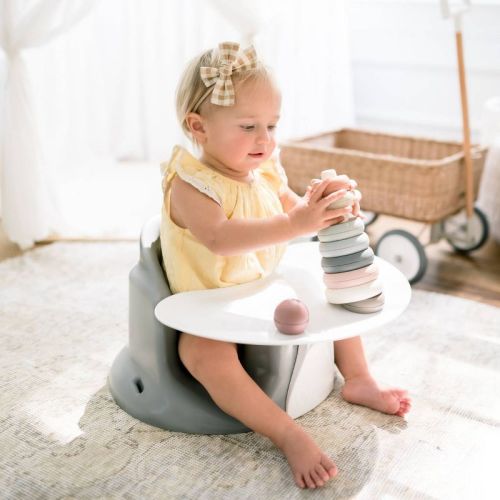 Upseat Baby Floor And Booster Seat - Gray