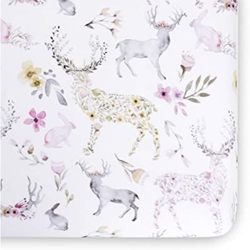 Crib Sheets - Crib Sheets Girl -Crib Sheets Boy - Jersey Sheets - Nursery Bedding - Toddler Bedding Sets for Girls - Toddler Bedding Sets for Boys - Baby Crib Sheets - OILO Studio Crib Sheet Fawn