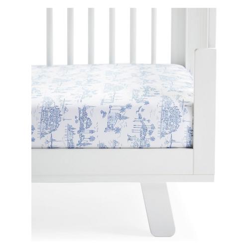 Seahaven Crib Sheet | Serena and Lily