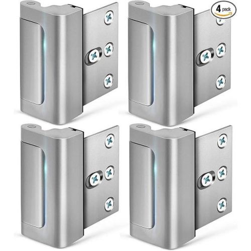 DOMETOUR Home Security Door Reinforcement Lock, Childproof, Withstand 800lbs Strength, Front Door Latch High Security Door Lock