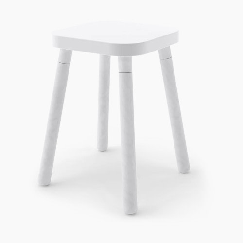 Oeuf Square Stool - White