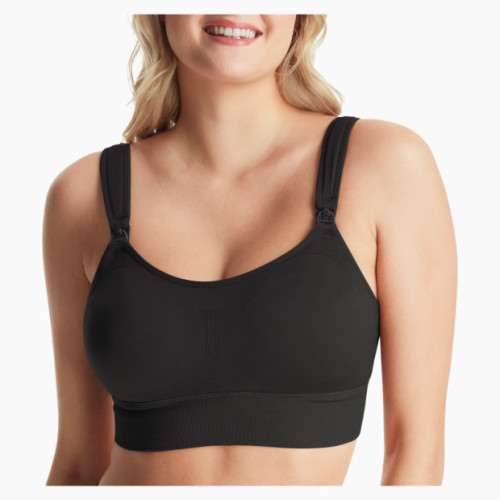 Momcozy All-in-One Super Flexible Pumping Bra - Black, Xl