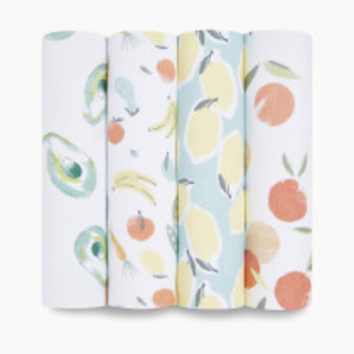 Aden + Anais Essentials Cotton Muslin Swaddles (4 Pack) - Farm To Table