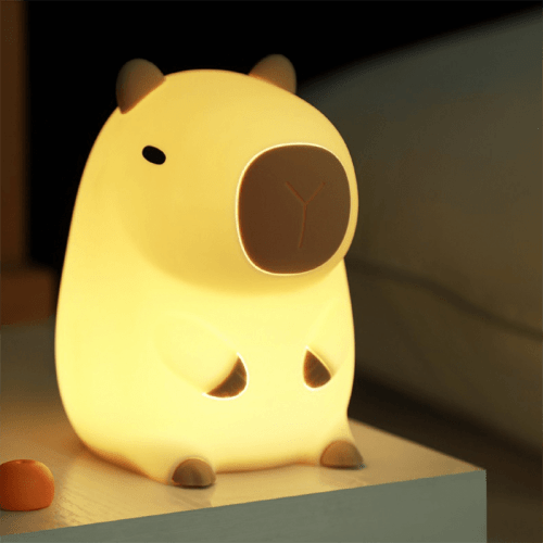 Capybara Lamp Tap Tap LED Animal Night Light Best Gift For Baby and Girls
 – Huggwaii