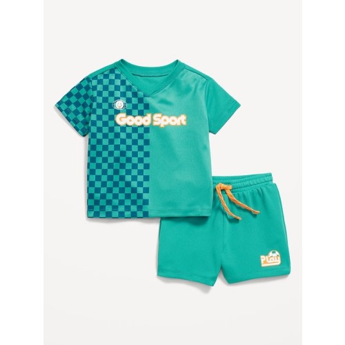 Mesh Graphic Top and Shorts Set for Baby | Old Navy