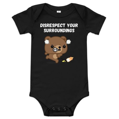 Disrespect Your Surroundings Baby short sleeve one piece