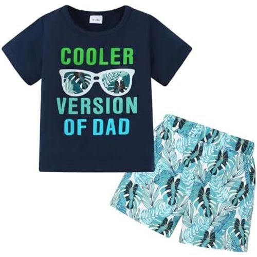 YUEMION Toddler Baby Boy Summer Outfit 1-5T Baby Boy Clothes Short Sleeve T-Shirts Top + Shorts 2Pcs Boy Clothing Casual Set