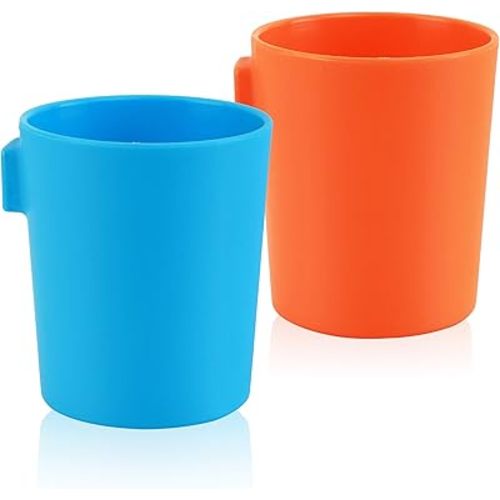 EZCUP Magnetic Fridge Cups For Kids - USA Made Open Top Toddler Cups For Independent Drinkers - Hanging Plastic Kids Cup For Fridges or Water Coolers - Safe & Non-Toxic