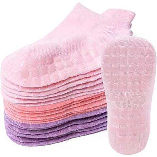 Bearbay Baby Non Slip Ankle Socks with Grippers for 0 Months-7 Years Old Walking Socks