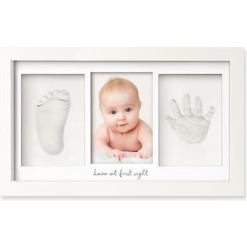 Baby Handprint & Footprint Keepsake Duo Frame