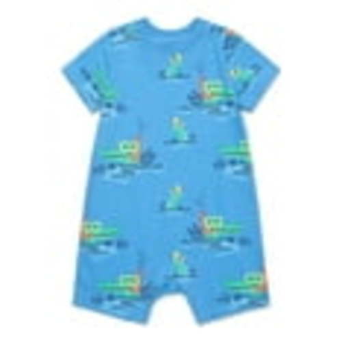 Garanimals Baby Boy Short Sleeve Jersey Print Romper, Sizes 0-24 Months