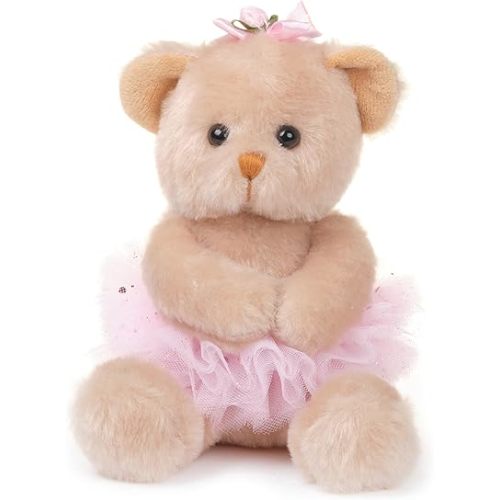 Bearington Collection Bella Plush Ballerina Teddy Bear Stuffed Animal, 6 Inch
