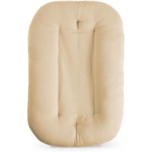Baby Lounger for Newborn, Bionic Design Baby Lounger, Soft Organic Cotton Breathable Lounger for Infants 0-18 Months (Apricot)