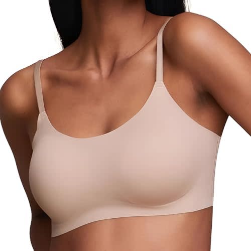 EBY Seamless Support Bralette with Adjustable Straps, Bralettes for Women, Wireless Bra for Women
