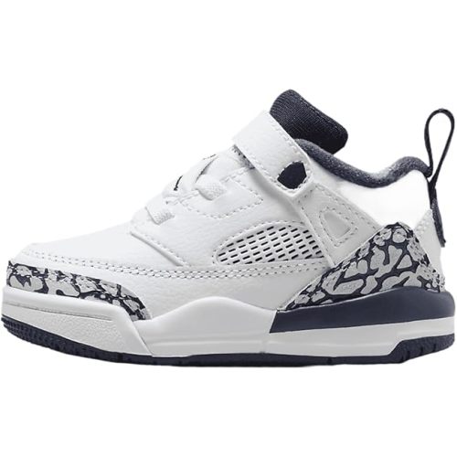 Jordan Spizike Low Baby/Toddler Shoes (FQ3952-104, White/Pure Platinum/Obsidian) Size 4