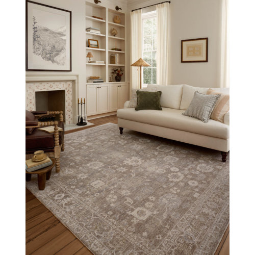 Chris Loves Julia x Loloi Louisa Taupe / Ivory Area Rug & Reviews | Wayfair