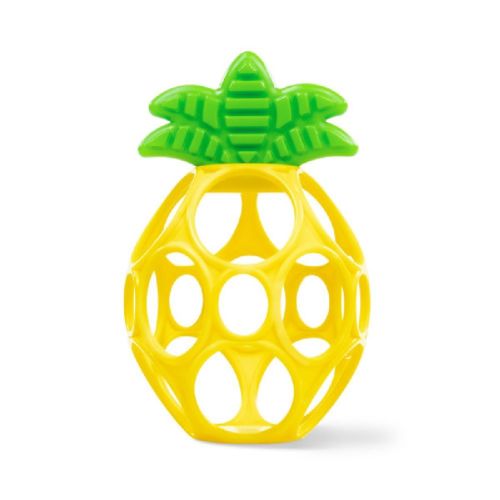 Oball Hold My Own Easy Grasp Teether Toy Pineapple