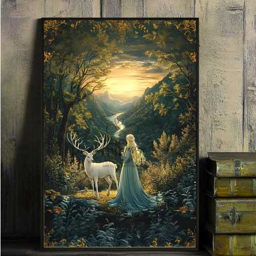 Aelin of Terrasen Art Print: Oakwold Forest, Fantasy Decor (Digital Download)
