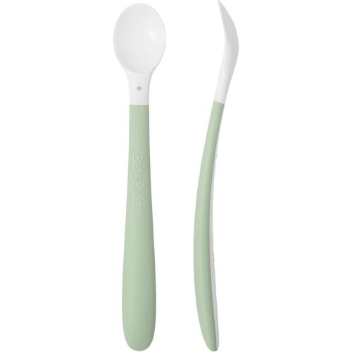 BabyBjörn Feeding Spoon, 2-Pack, Powder Green