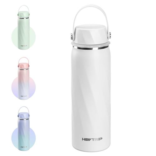 HEYTRIP Vacuum Insulated Breastmilk Cooler Bottle, 20oz Stainless Steel Portable Breastmilk Chiller, Reusable Storage Container Keeps Milk Fresh for 36+ Hours, TSA Approved, Snow White
