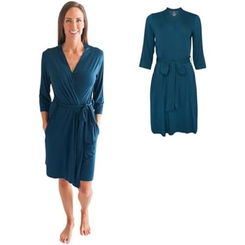 Posh Peanut Maternity Robe for Hospital Delivery - Soft Viscose from Bamboo Postpartum Robe for Women Nursing & Lounging
