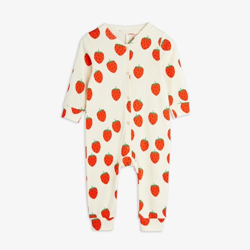 Strawberries jumpsuit baby