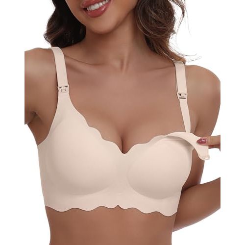 Nursing Bras for Breastfeeding Wireless Seamless Maternity Bra Ultra Comfort Pregnancy Sleep Bralette for Women
