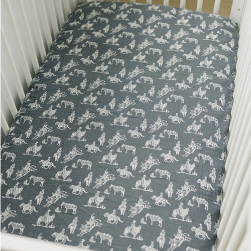 Muslin Crib Sheet | Wild West