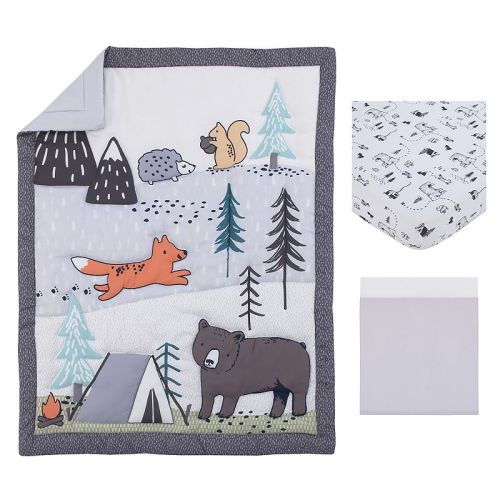 Carter's Woodland Friends 3-Piece Nursery Crib Bedding Set