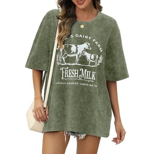 Zipper Nursing Friendly Tops for Women Breastfeeding Maternity Shirts Cotton Oversized Graphic Acid Wash Funny Tees