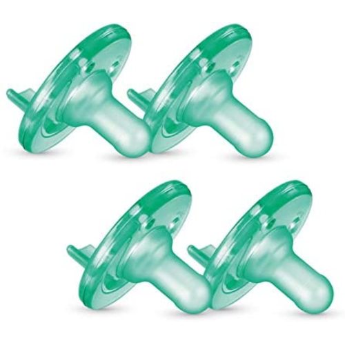 Philips Avent Soothie Pacifier, Green, 0-3 Months, 4 Pack